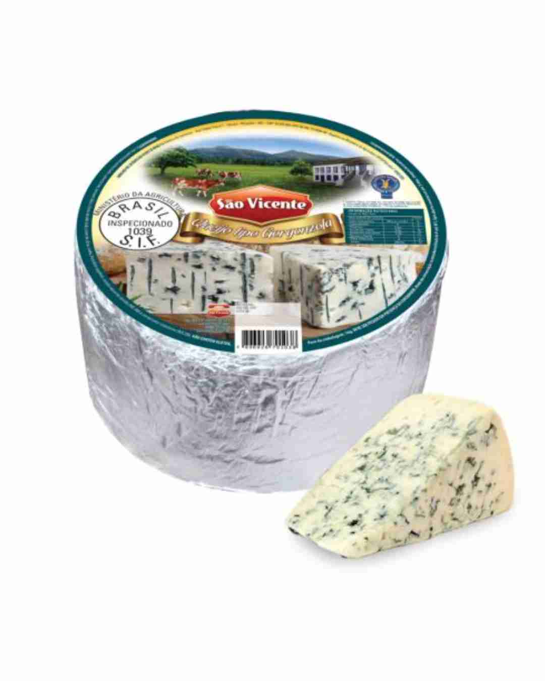 Queijo Gorgonzola Peça São Vicente 3kg